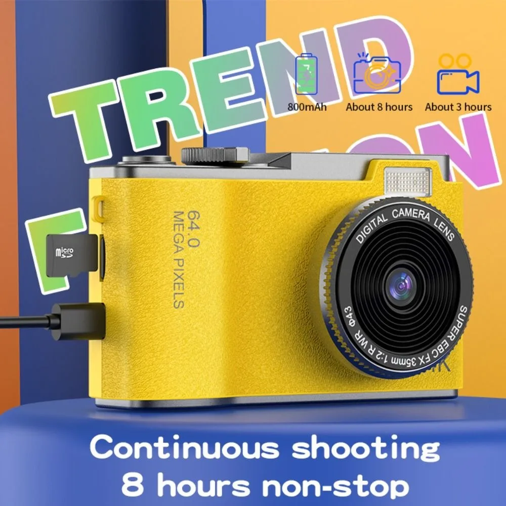 HD Display Digital Camera 4K Resolution 180° Flip Screen 48MP Photography Camera 48 Megapixels
HD Display Digital Camera 4K Resolution 180° Flip Screen 48MP Photography Camera 48 Megapixels