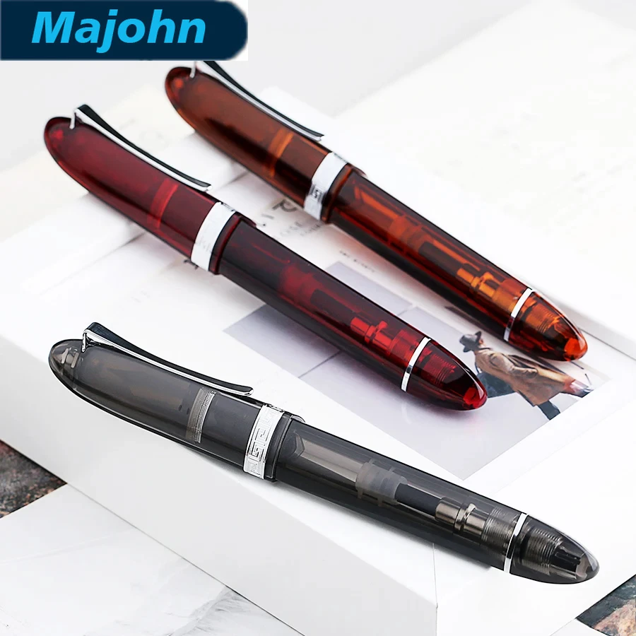 Перьевая ручка Majohn V60 с треугольным поршнем, длинным лезвием-пером, прозрачной смолой, для творческого письма, офисный подарок, канцелярские принадлежности
Перьевая ручка Majohn V60 с треугольным поршнем, длинным лезвием-пером, прозрачной смолой, для творческого письма, офисный подарок, канцелярские принадлежности