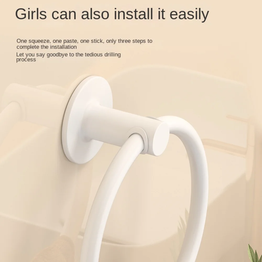 Space Aluminum Punch Free Towel Ring Save Space Waterproof Hand Towel Ring Ventilation with Non-slip Pad Bathroom Towel Hanger
Space Aluminum Punch Free Towel Ring Save Space Waterproof Hand Towel Ring Ventilation with Non-slip Pad Bathroom Towel Hanger