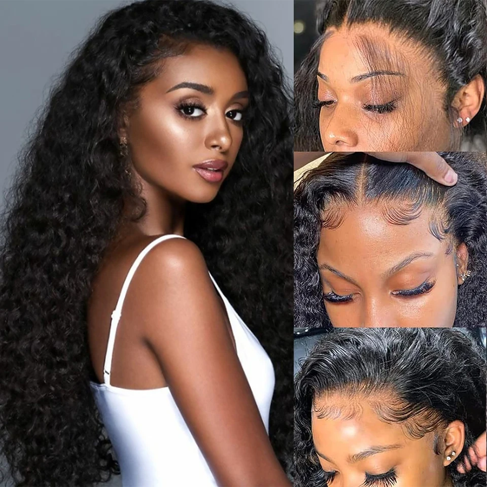 100% Brazilian Remy Human Hair Deep Wave13x6 Transparent Lace Front Wig Human Hair Guleless Wigs For Women 180% Density
100% Brazilian Remy Human Hair Deep Wave13x6 Transparent Lace Front Wig Human Hair Guleless Wigs For Women 180% Density