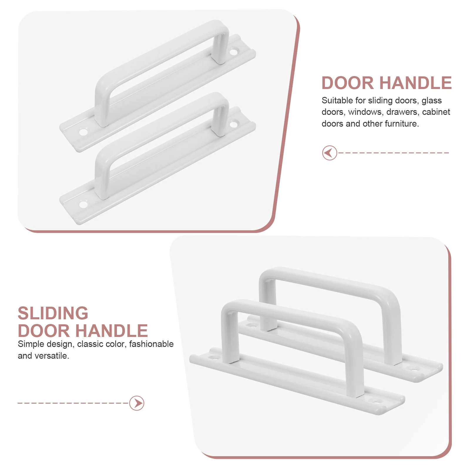 2pcs Door H Sliding Barn Cabinet Pull Glass Flush Aluminum Alloy Window Replacement White Color Screw Included 
2pcs Door H Sliding Barn Cabinet Pull Glass Flush Aluminum Alloy Window Replacement White Color Screw Included