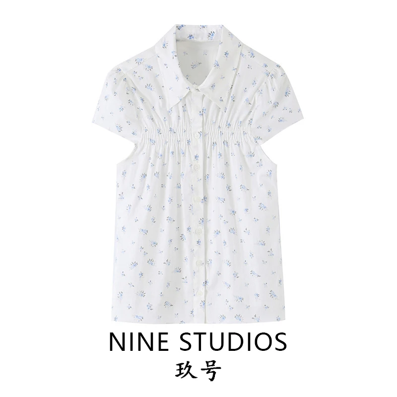 Casual Loose Floral Pleated Shirts Short Sleeve Women's Top Fashion European Style Breathable Skin-Friendly Summer Shirt
Casual Loose Floral Pleated Shirts Short Sleeve Women's Top Fashion European Style Breathable Skin-Friendly Summer Shirt