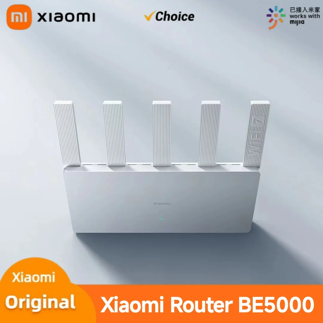 Xiaomi Router BE5000 Wi-Fi 7 Dual-Frequency Mesh Network 2.4/5GHz with 2.5G High-Speed Port IPTV OFDMA Signal Amplifier for Home
Xiaomi Router BE5000 Wi-Fi 7 Dual-Frequency Mesh Network 2.4/5GHz with 2.5G High-Speed Port IPTV OFDMA Signal Amplifier for Home