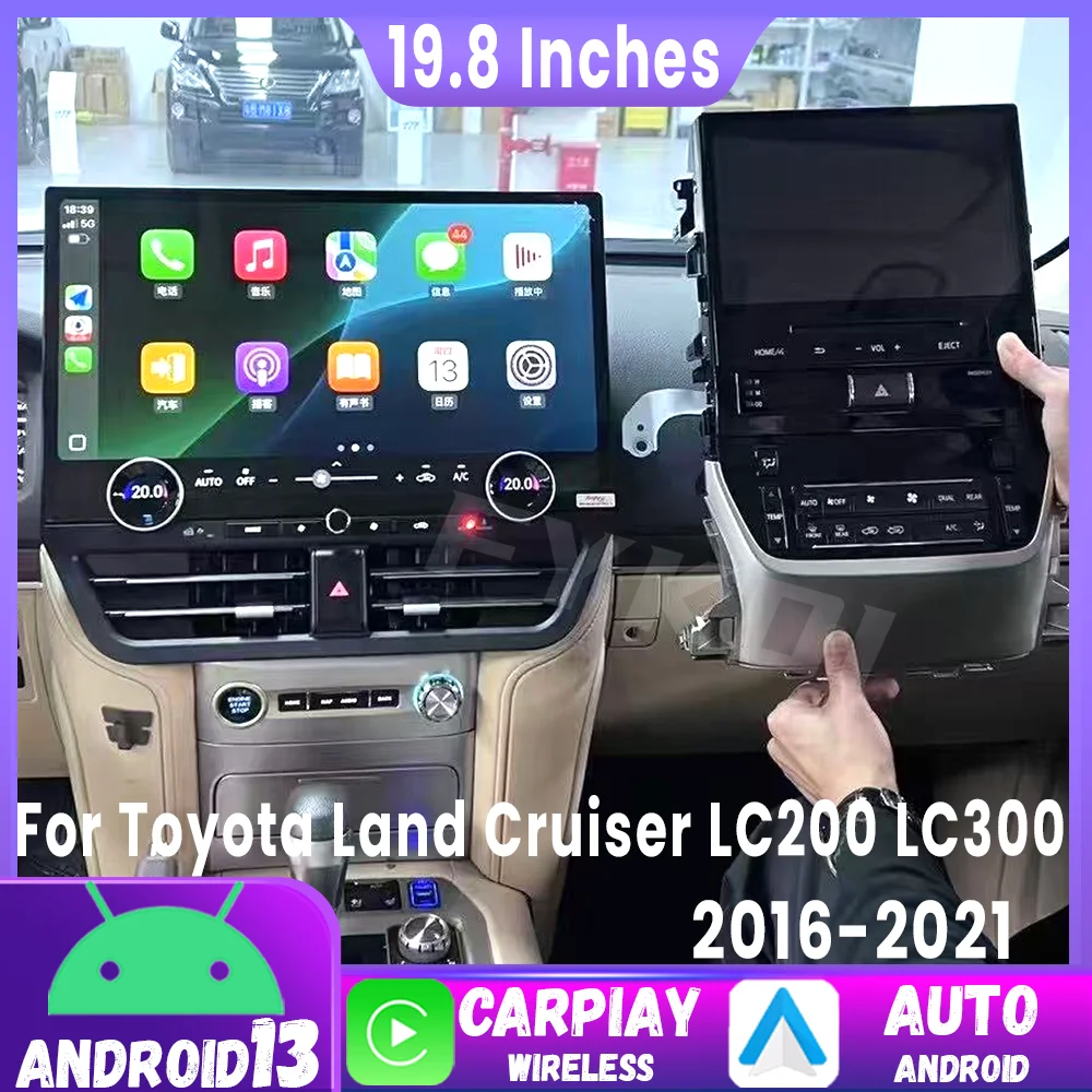 19,8 "Android 13 для Toyota Land Cruiser LC200 LC300 2016-2021 GPS-навигация Автомобильные интеллектуальные системы 2Din HU 4G WIFI Bluetooth
19,8 "Android 13 для Toyota Land Cruiser LC200 LC300 2016-2021 GPS-навигация Автомобильные интеллектуальные системы 2Din HU 4G WIFI Bluetooth