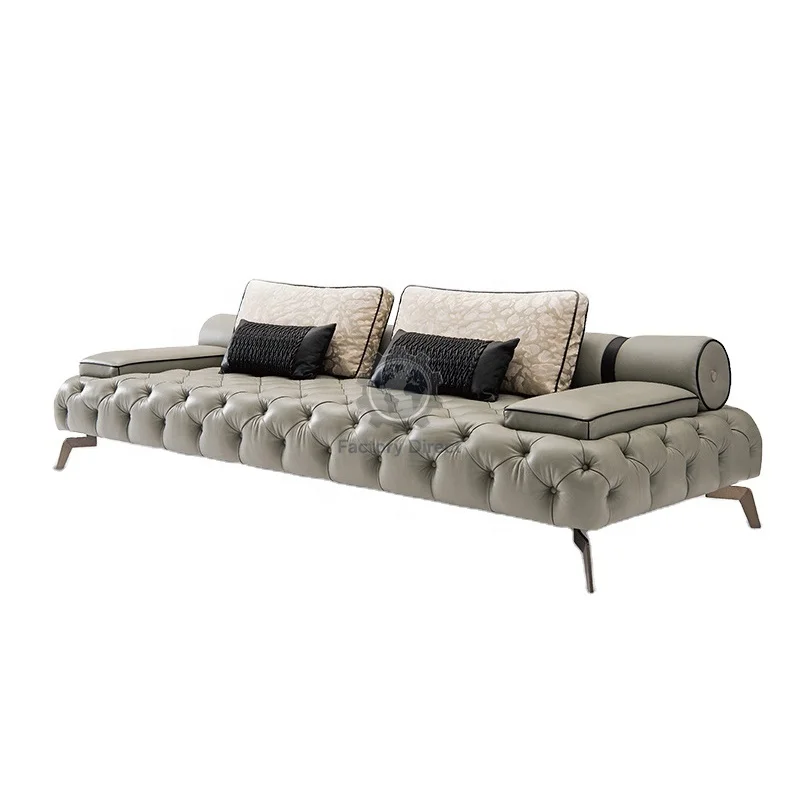 Modern Customized Living Room Furniture Luxury Sofa Chesterfield Sofa Leather Sofa
Modern Customized Living Room Furniture Luxury Sofa Chesterfield Sofa Leather Sofa