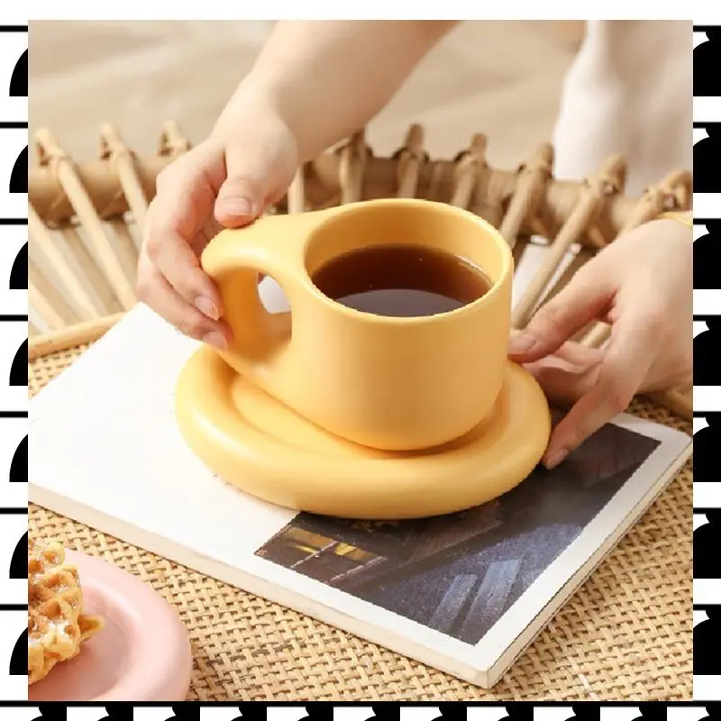 A44U 400ML Mug Nordic Ins Fat Handle Cup With Tray Drinkware Couple Ice Cream Dessert Cup
A44U 400ML Mug Nordic Ins Fat Handle Cup With Tray Drinkware Couple Ice Cream Dessert Cup