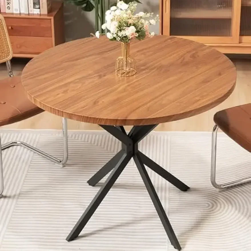 Walnut Round Dining Table for 4-6 Person, 39" Mid-Century Modern Round Dining Room Table with 1.18" Thicken MDF Table Top
Walnut Round Dining Table for 4-6 Person, 39" Mid-Century Modern Round Dining Room Table with 1.18" Thicken MDF Table Top