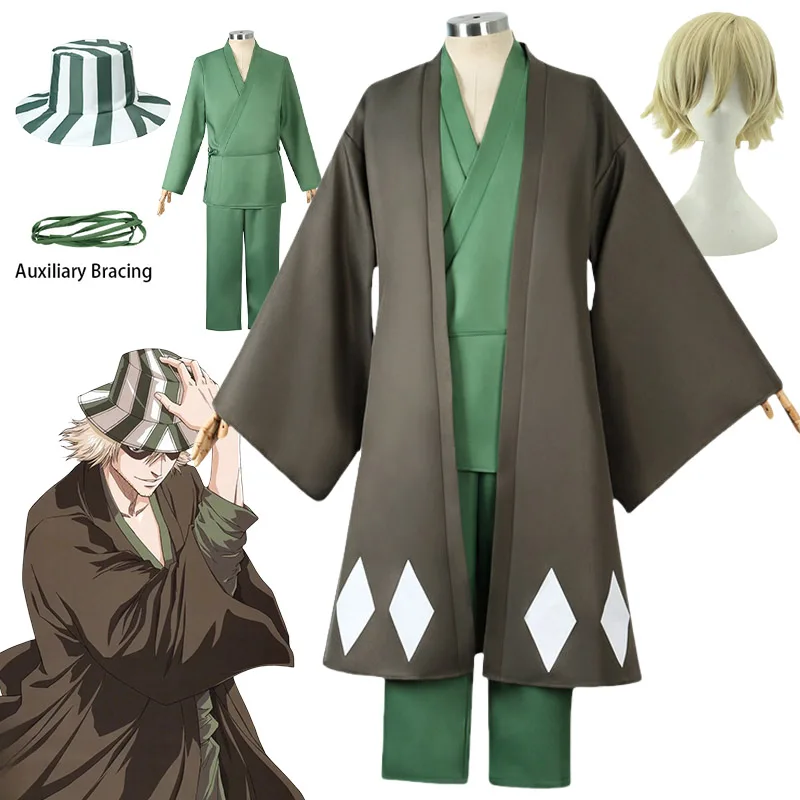 Урахара Кисуке Косплей Костюм Парик Шляпа Аниме Отбеливатель Косплей Кимоно Униформа Топ Брюки Хэллоуин Карнавальный Костюм Для Вечеринки для Комиксов
Урахара Кисуке Косплей Костюм Парик Шляпа Аниме Отбеливатель Косплей Кимоно Униформа Топ Брюки Хэллоуин Карнавальный Костюм Для Вечеринки для Комиксов