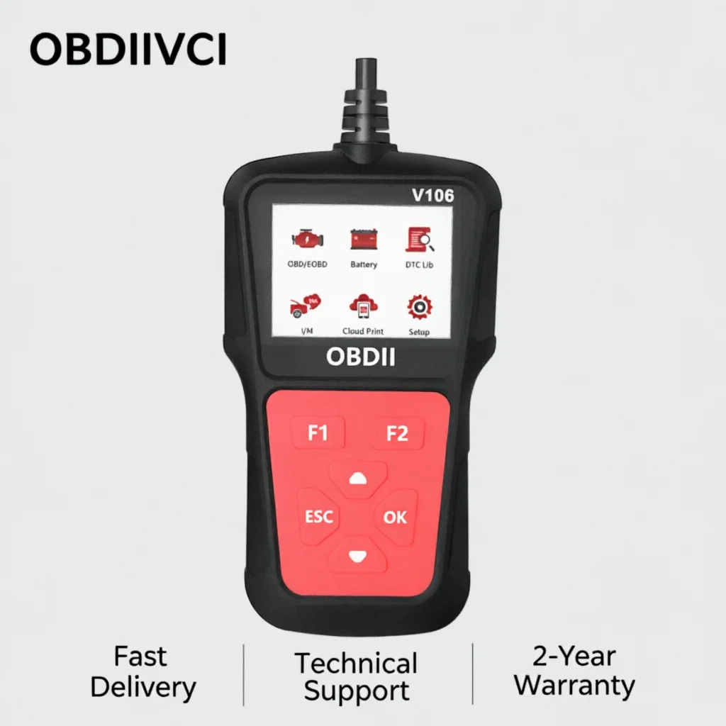 OBDIIVCI NEW V106 Car Fault Diagnostic Tool Scanner Engine Tester Scan Tool Code Reader Chaoyue Technology Battery Tester OBD2
OBDIIVCI NEW V106 Car Fault Diagnostic Tool Scanner Engine Tester Scan Tool Code Reader Chaoyue Technology Battery Tester OBD2