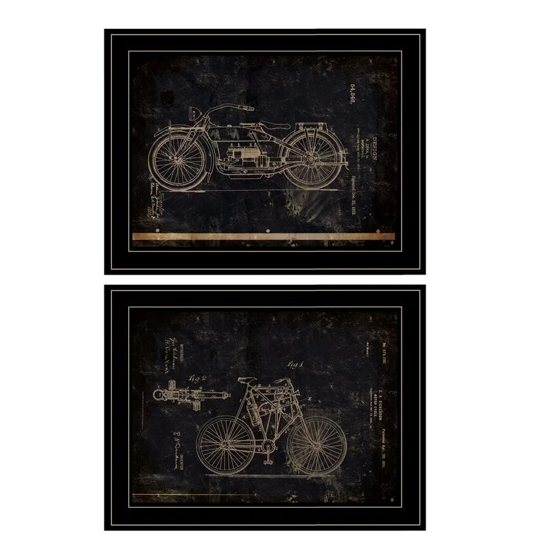 Motorbike Patent I II 2-Piece Vignette Cloverfield Co Black Frame
Motorbike Patent I II 2-Piece Vignette Cloverfield Co Black Frame