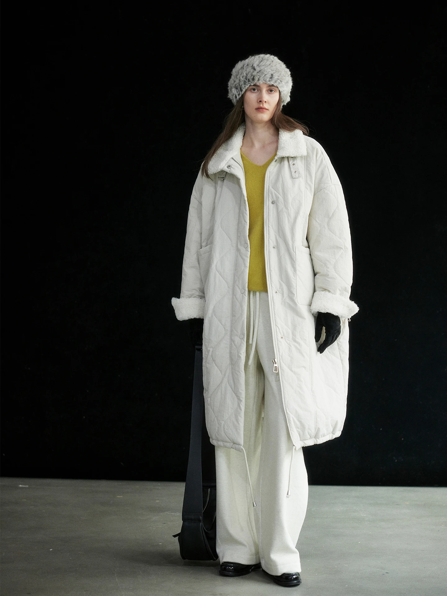 Moofeel Full Wool Fill ey Cotton Jaet 2025 Winter Turned Fur Collar Mid-Length White Outerwear Women's Faion
Moofeel Full Wool Fill ey Cotton Jaet 2025 Winter Turned Fur Collar Mid-Length White Outerwear Women's Faion