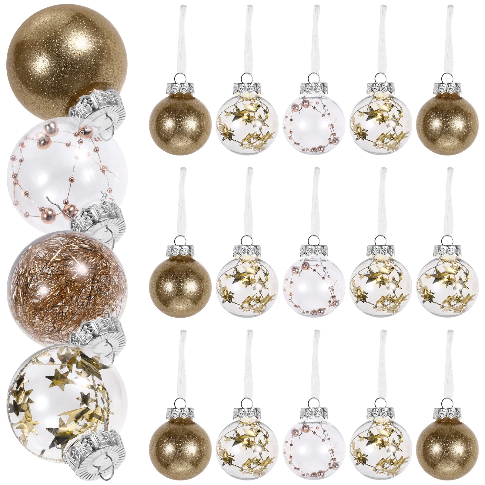 24 Pcs Christmas Decorations Ball Pendant Ornaments Holiday Pendants Hanging Rose Gold Craft
24 Pcs Christmas Decorations Ball Pendant Ornaments Holiday Pendants Hanging Rose Gold Craft