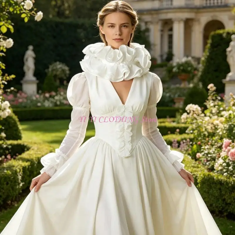 N5KF Fashion Ruffle Collar Detachable Jabot Collar Victorian Neckpiece For Blouses Dresses And Stage Costume Enhancement
N5KF Fashion Ruffle Collar Detachable Jabot Collar Victorian Neckpiece For Blouses Dresses And Stage Costume Enhancement