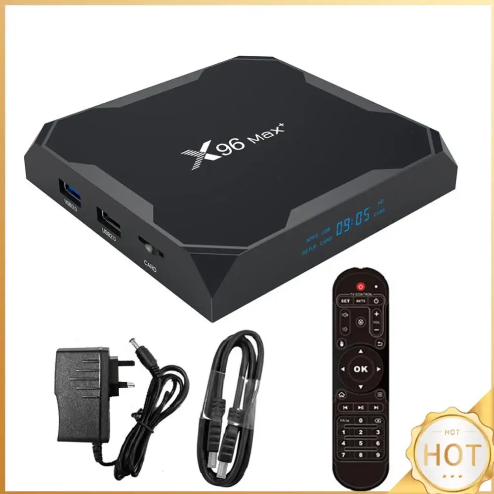 Android 9.0 Smart TV Box 16G/32G/64G Медиаплеер 2.4G/5G Dual WiFi Android Box с пультом дистанционного управления
Android 9.0 Smart TV Box 16G/32G/64G Медиаплеер 2.4G/5G Dual WiFi Android Box с пультом дистанционного управления
