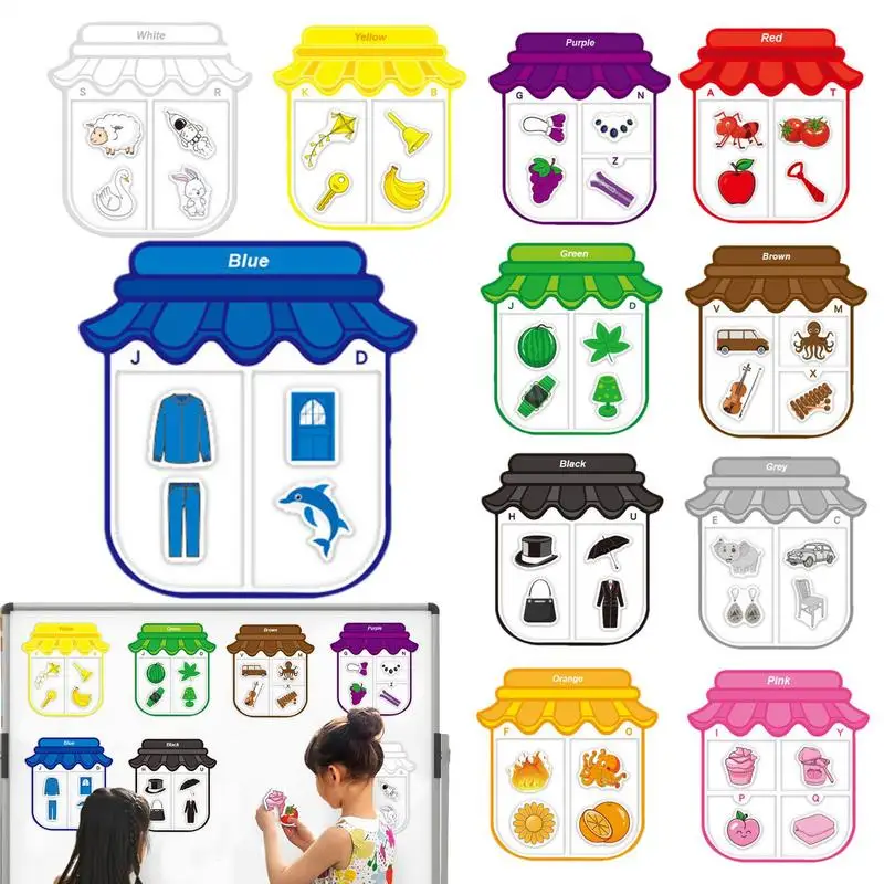 Magnetic Color Sorting Set For Fridge Learning Colors Recognition Magnets Preschool Educational Toy Letters Learning Game For
Magnetic Color Sorting Set For Fridge Learning Colors Recognition Magnets Preschool Educational Toy Letters Learning Game For