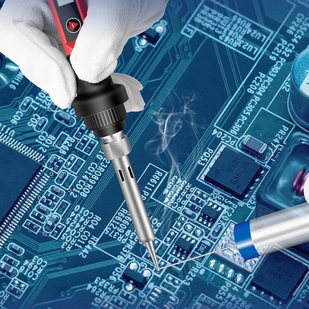 Professional Digital Display Iron Heating Ceramic Heater 180℃-520℃ Temperature Control Mini Electric Soldering Pen
Professional Digital Display Iron Heating Ceramic Heater 180℃-520℃ Temperature Control Mini Electric Soldering Pen