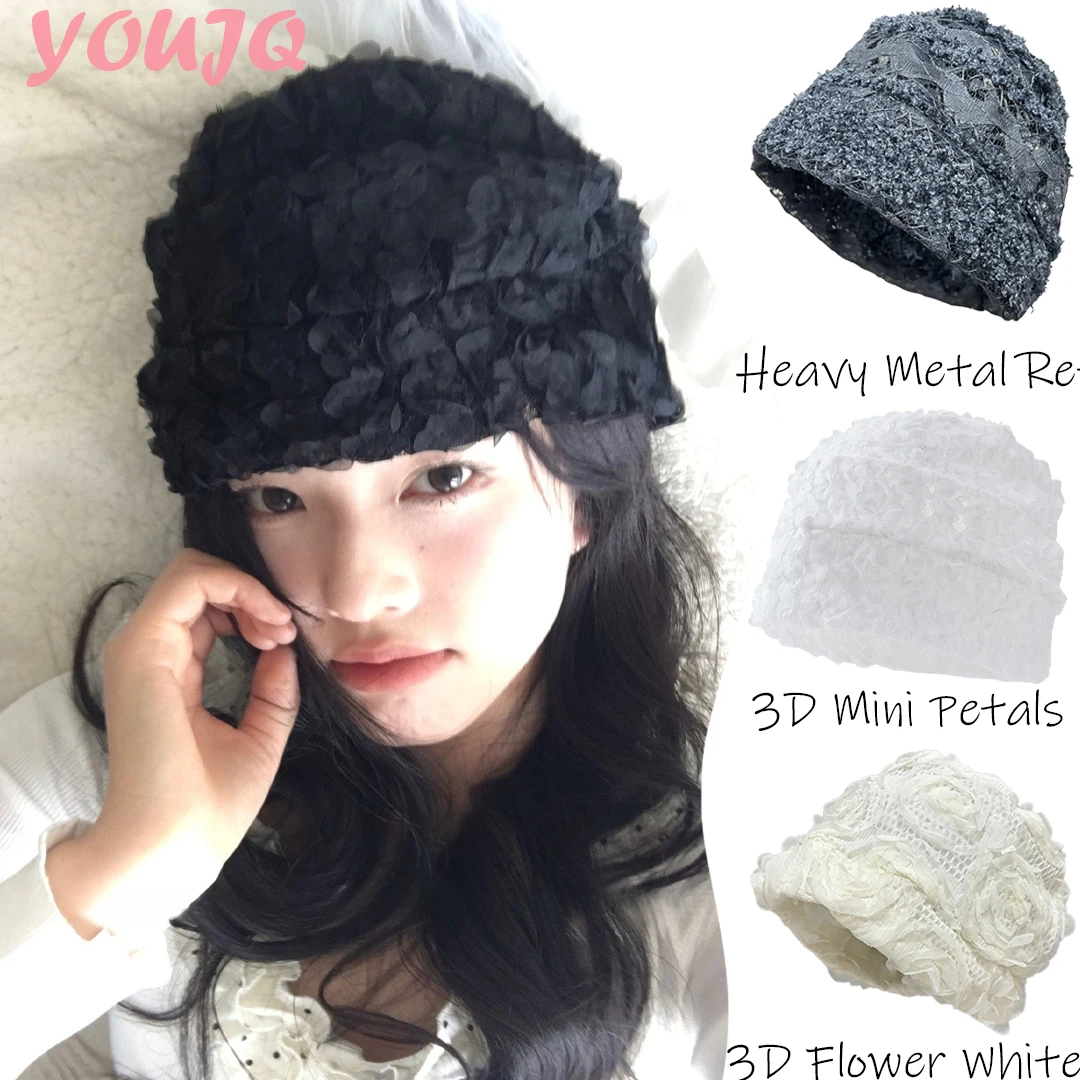 Spring/Summer Lace Beanie Collection 3D Flower Summer Handmade Crochet Hollow Skull Knitted Beanie Hat Breathable Pullover Cap
Spring/Summer Lace Beanie Collection 3D Flower Summer Handmade Crochet Hollow Skull Knitted Beanie Hat Breathable Pullover Cap