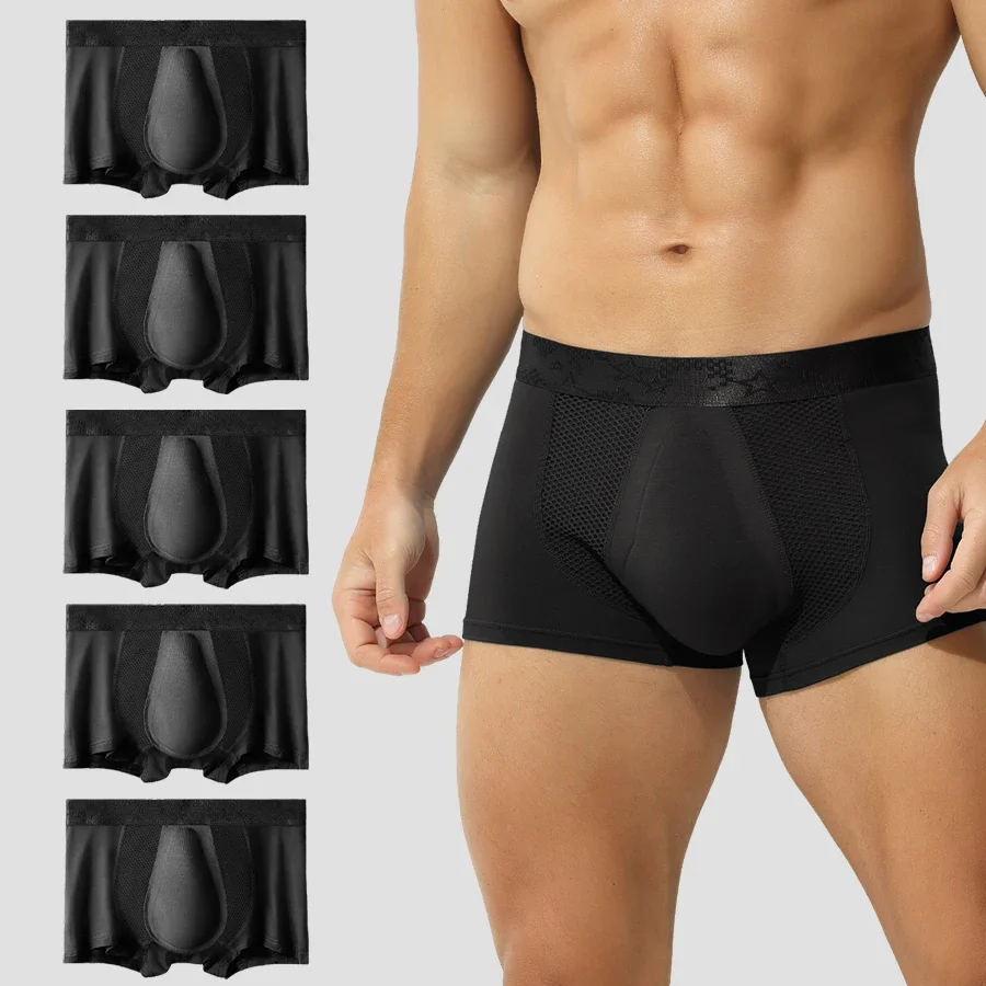 5pcs Men's underwear with 3DU convex pockets, comfortable and breathable for youth, antibacterial modal, and sexy boxer shorts f
5pcs Men's underwear with 3DU convex pockets, comfortable and breathable for youth, antibacterial modal, and sexy boxer shorts f