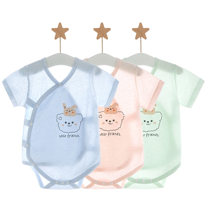 Летний детский комбинезон с короткими рукавами - крутой тонкий бесшовный 2-слойный наряд для защиты живота для новорожденных мальчиков и девочек
Летний детский комбинезон с короткими рукавами - крутой тонкий бесшовный 2-слойный наряд для защиты живота для новорожденных мальчиков и девочек