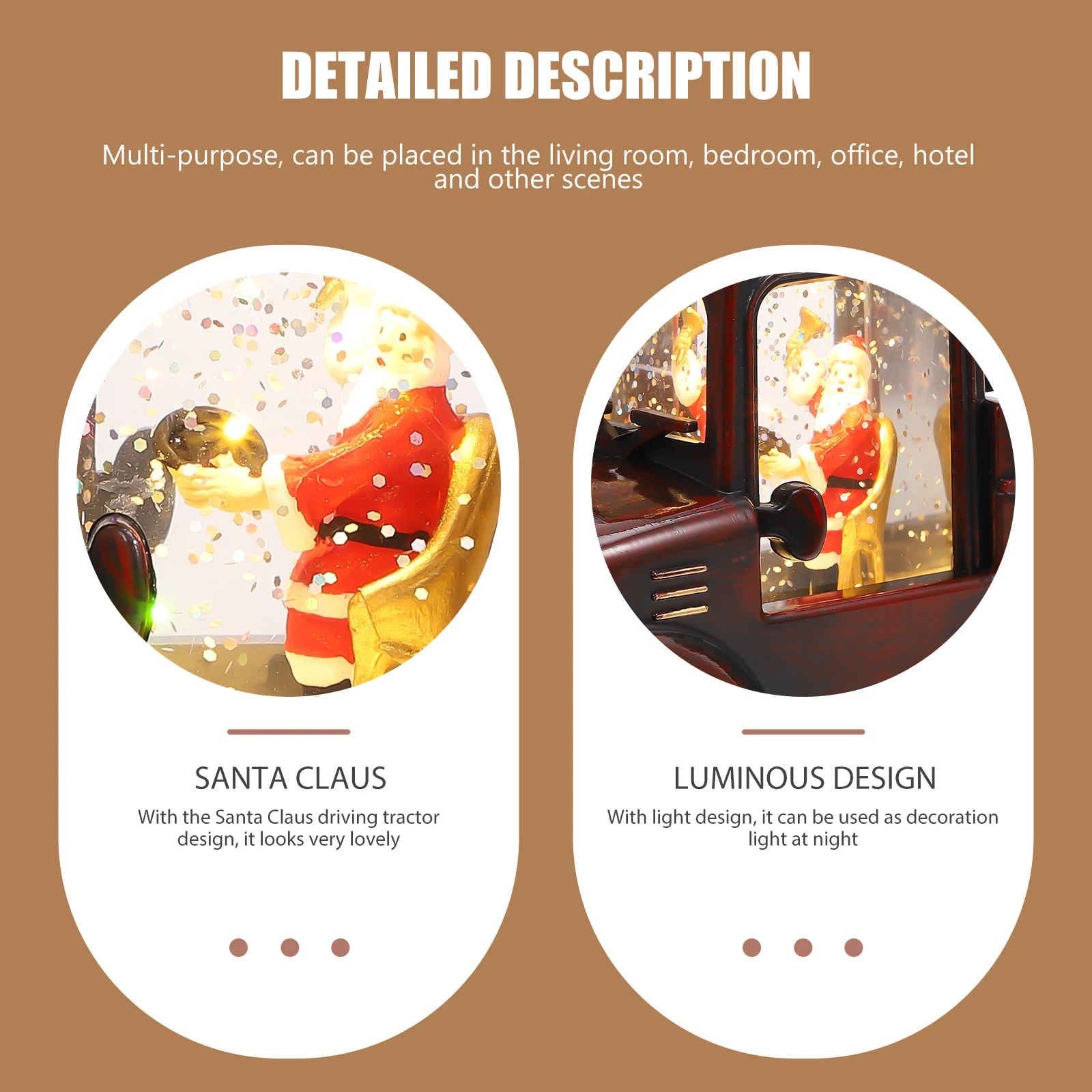 1pc Santa Claus Driving Tractor Christmas Adornment Lovely Luminous Decor For Home Office Party Bedroom Hotel
1pc Santa Claus Driving Tractor Christmas Adornment Lovely Luminous Decor For Home Office Party Bedroom Hotel