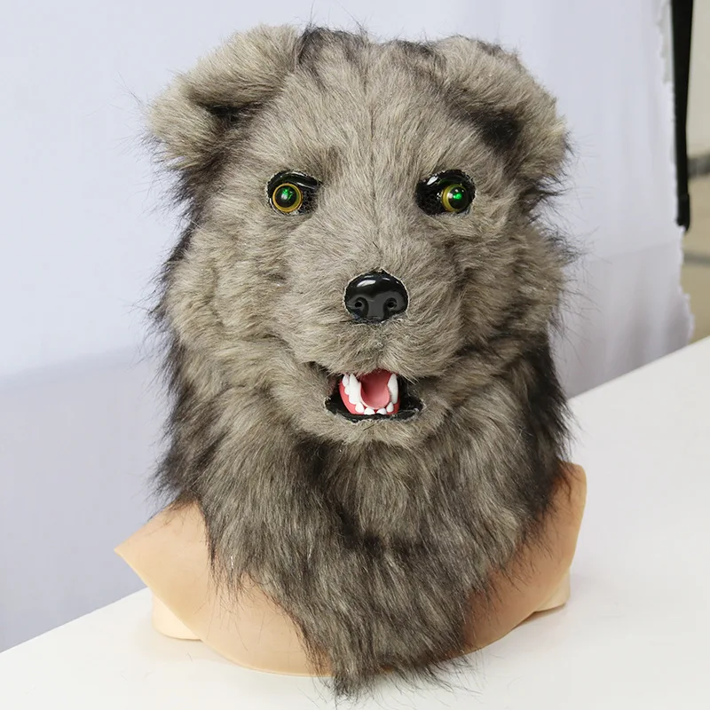 Plush Head Cover Grey Wolf Mascot Halloween Animal Mask Cosplay Funny Dressing Prop
Plush Head Cover Grey Wolf Mascot Halloween Animal Mask Cosplay Funny Dressing Prop