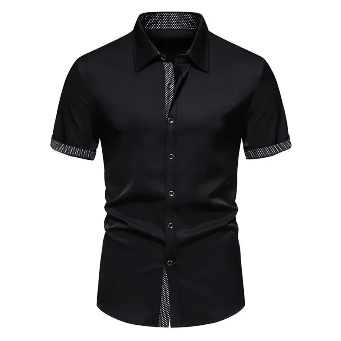 12 colors new men's casual polka dot short-sleeved basic shirt comfortable breathable fashionable men's clothing XS-5XL
12 colors new men's casual polka dot short-sleeved basic shirt comfortable breathable fashionable men's clothing XS-5XL