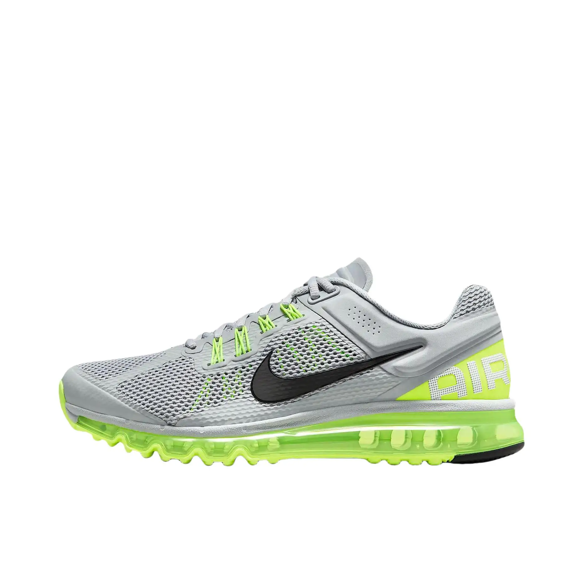 Nike Air Max 2013 Women and Men Gray Yellow Fabric Cushioning Anti-slip Abrasion Resistant Athletic Running Shoes HF3660-003
Nike Air Max 2013 Women and Men Gray Yellow Fabric Cushioning Anti-slip Abrasion Resistant Athletic Running Shoes HF3660-003