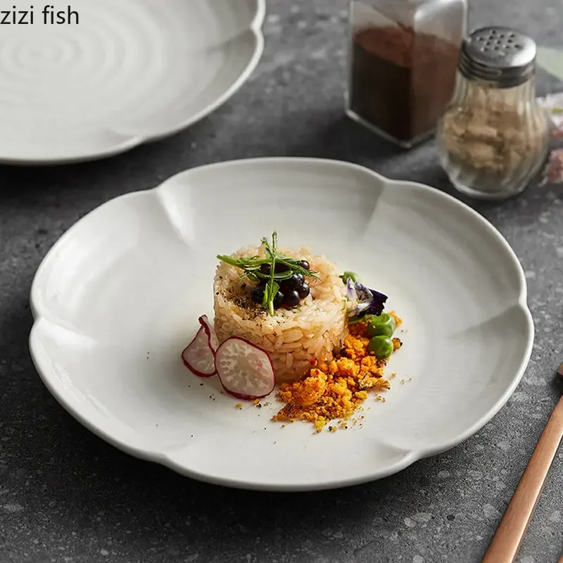Flower Shaped Dim Sum Plate Ceramic Tableware Restaurant Pasta Dish Dessert Plate Breakfast Plate Molecular Cuisine Tableware
Flower Shaped Dim Sum Plate Ceramic Tableware Restaurant Pasta Dish Dessert Plate Breakfast Plate Molecular Cuisine Tableware