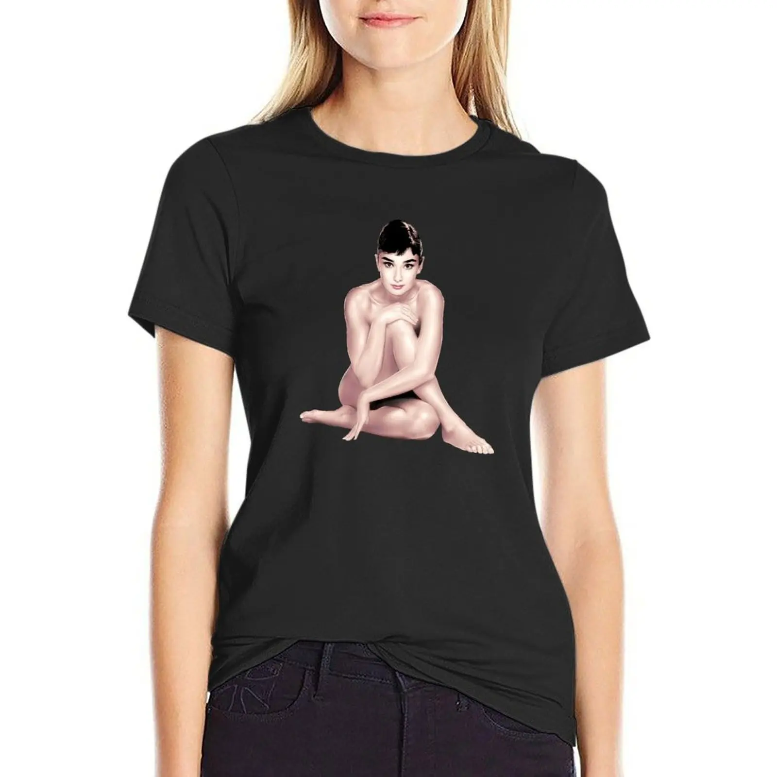 Audrey tease: Solo (color) T-shirt summer top vintage clothes summer clothes oversized t shirts for Women
Audrey tease: Solo (color) T-shirt summer top vintage clothes summer clothes oversized t shirts for Women