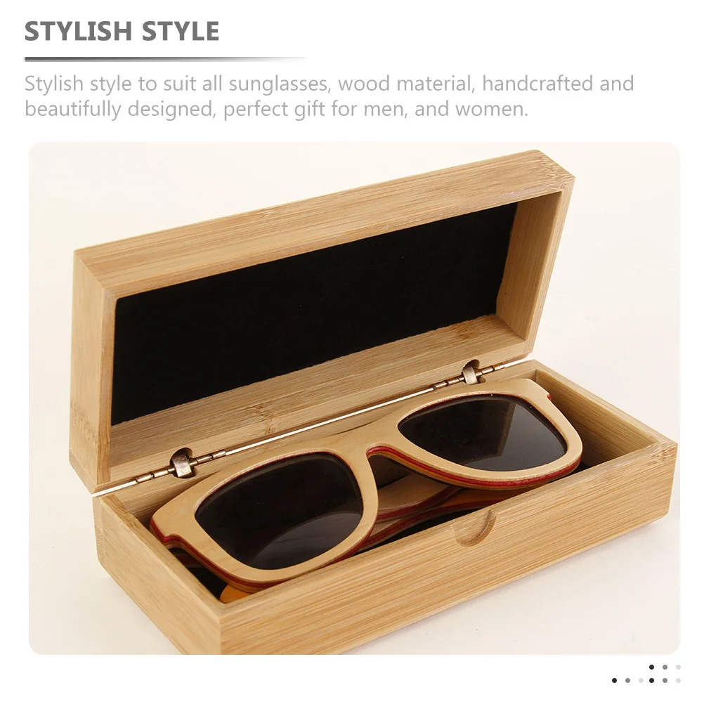 Wooden Eyeglasses Case Stylish Sunglasses Storage Box Durable Protective Glasses Holder Minimalist Design Glasses Case 
Wooden Eyeglasses Case Stylish Sunglasses Storage Box Durable Protective Glasses Holder Minimalist Design Glasses Case