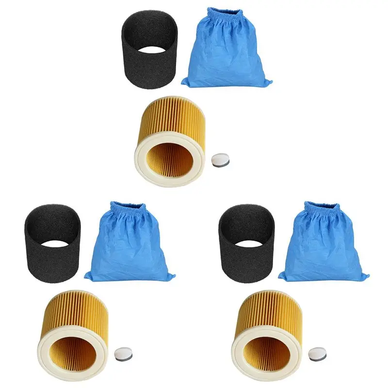 ABWM-3X Textile Filter Bags Wet And Dry Foam Filter HEPA Filter For Karcher MV1 WD1 WD2 WD3 Vacuum Cleaner
ABWM-3X Textile Filter Bags Wet And Dry Foam Filter HEPA Filter For Karcher MV1 WD1 WD2 WD3 Vacuum Cleaner