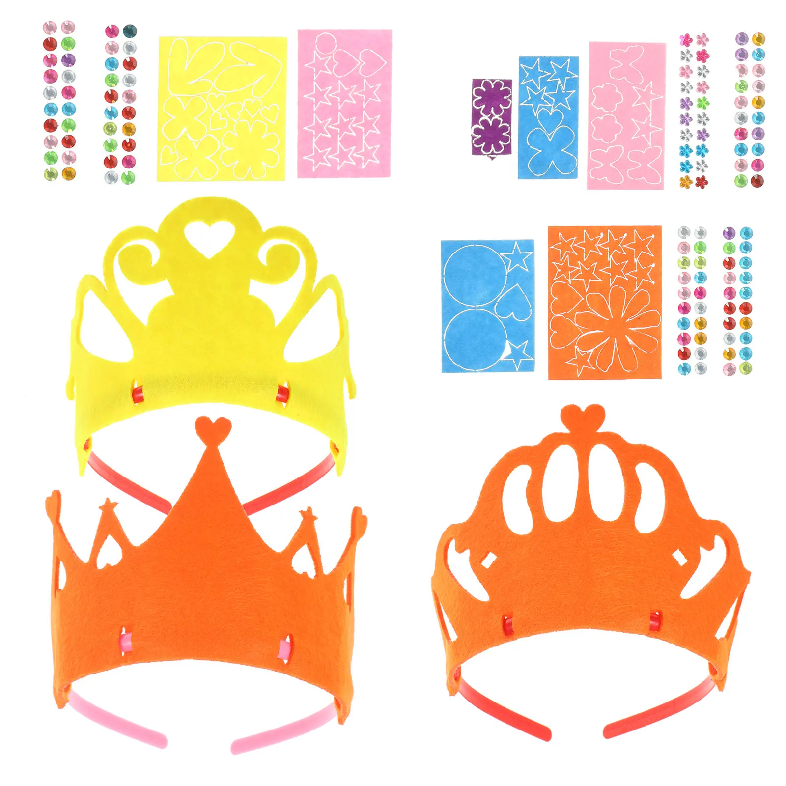 Birthday Headband Diy Crown Headpiece For Little Decorative Crown Party Craft Durable Non-Woven Creative
Birthday Headband Diy Crown Headpiece For Little Decorative Crown Party Craft Durable Non-Woven Creative