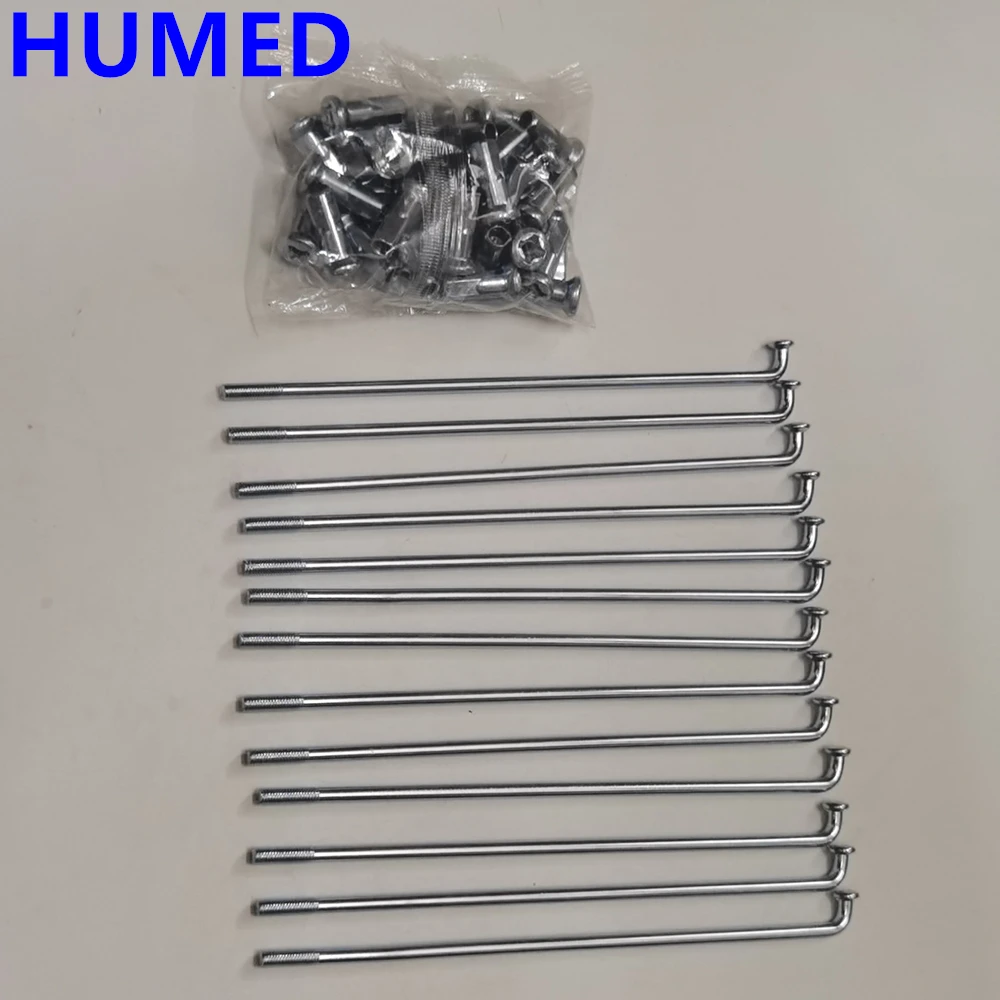 36pcs/lot 9G E-bicycle spokes diameter 3.5mm 45# steel Motorcycle bike wheel steel wire accessories
36pcs/lot 9G E-bicycle spokes diameter 3.5mm 45# steel Motorcycle bike wheel steel wire accessories