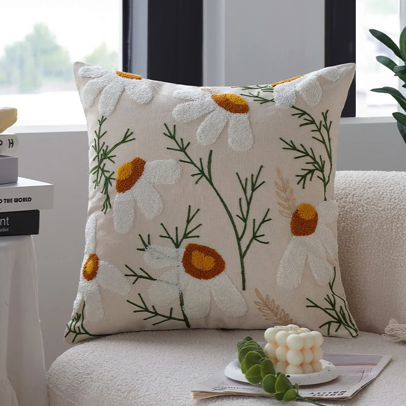 Floral Embroidery Decorative Cushion Cover Living Room Sofa Throw Pillow Cover Soft Funda Cojines De 45x45 Canvas Pillowcase
Floral Embroidery Decorative Cushion Cover Living Room Sofa Throw Pillow Cover Soft Funda Cojines De 45x45 Canvas Pillowcase