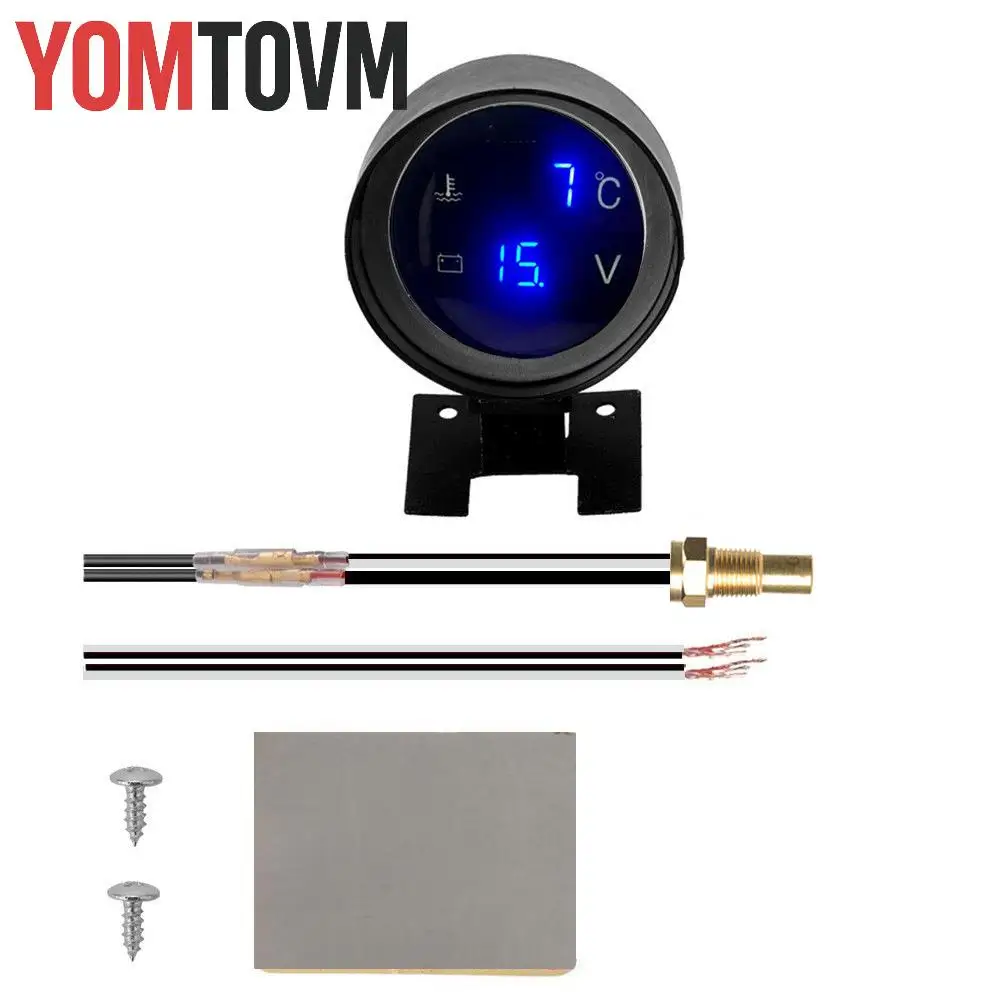 Round Digital Water Temperature Voltmeter Car 2 in 1 Thermometer with Sensor 2 In 1 Car Water Temp Gauge Car Accessories
Round Digital Water Temperature Voltmeter Car 2 in 1 Thermometer with Sensor 2 In 1 Car Water Temp Gauge Car Accessories