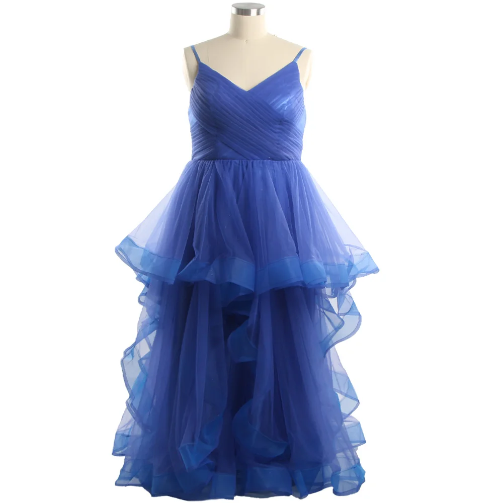 Evening Dresses Royal Blue Tulle V-neck Sleeveless Pleat Lace up A-line Floor Length Tiered Plus Size Women Party Dress E1004
Evening Dresses Royal Blue Tulle V-neck Sleeveless Pleat Lace up A-line Floor Length Tiered Plus Size Women Party Dress E1004