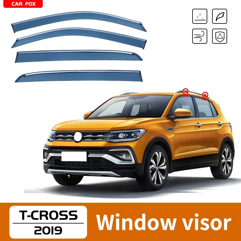 For T-CROSS 2019 Window visor Weather Shield Side Window Deflector Car windshield weather shield Car accessories
For T-CROSS 2019 Window visor Weather Shield Side Window Deflector Car windshield weather shield Car accessories