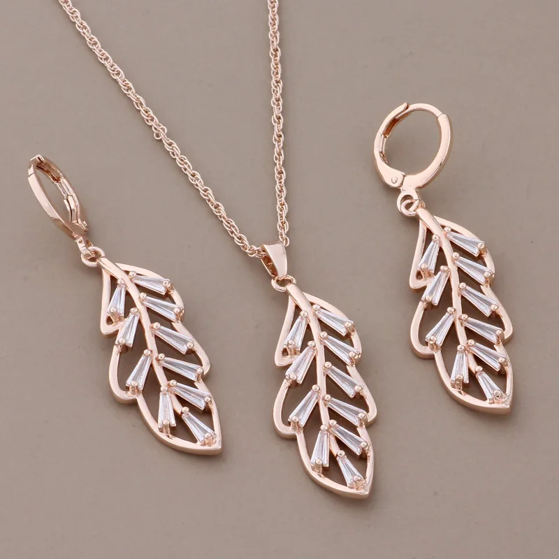 Luxury 585 Rose Gold Color Bridal Wedding Jewelry Sets Natural Zircon Flower Long Earring Necklace Sets for Women Gift
Luxury 585 Rose Gold Color Bridal Wedding Jewelry Sets Natural Zircon Flower Long Earring Necklace Sets for Women Gift