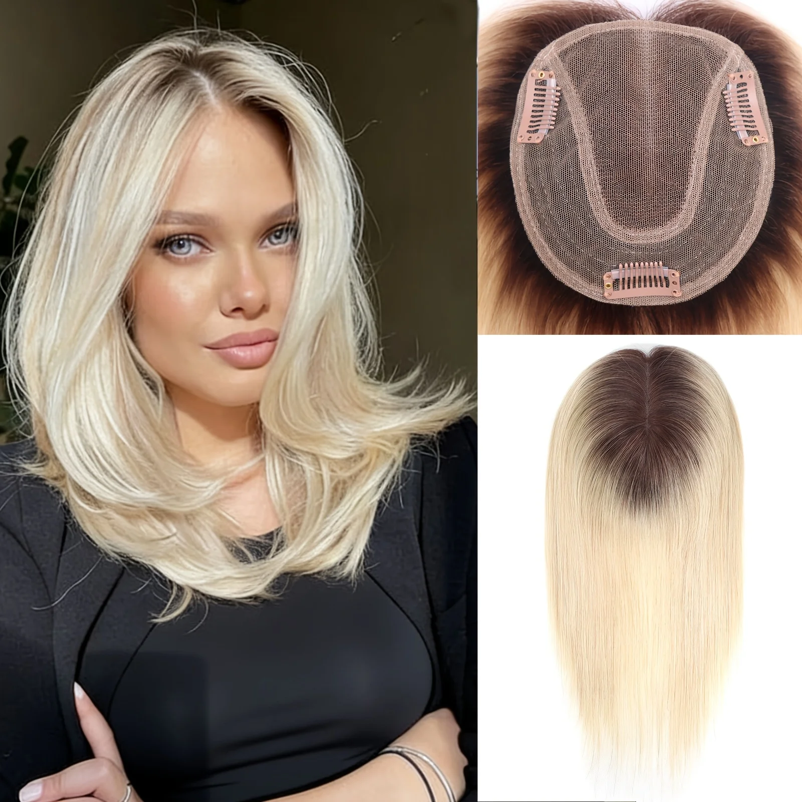 Invisible Ombre Blonde Human Hair Toppers Breathable Lace Hairpiece For Women Highlight Hair Toppers Toupee For Thinning Hair
Invisible Ombre Blonde Human Hair Toppers Breathable Lace Hairpiece For Women Highlight Hair Toppers Toupee For Thinning Hair