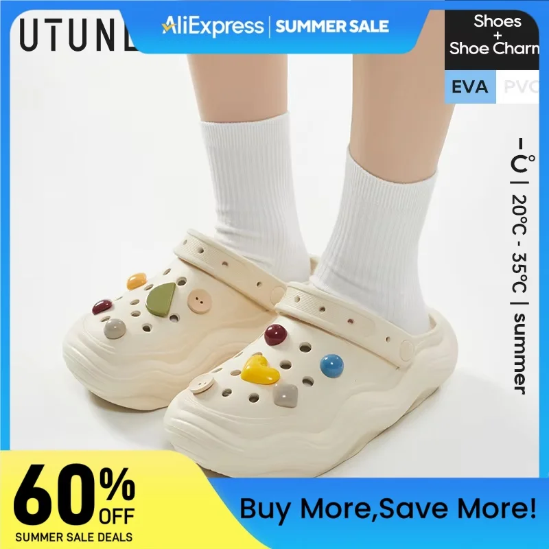 UTUNE Lightweight Platform Clogs for Women and Men – Summer Slip-On Sandals with Anti-Slip Sole, Wide Fit & Soft Cushion
UTUNE Lightweight Platform Clogs for Women and Men – Summer Slip-On Sandals with Anti-Slip Sole, Wide Fit & Soft Cushion