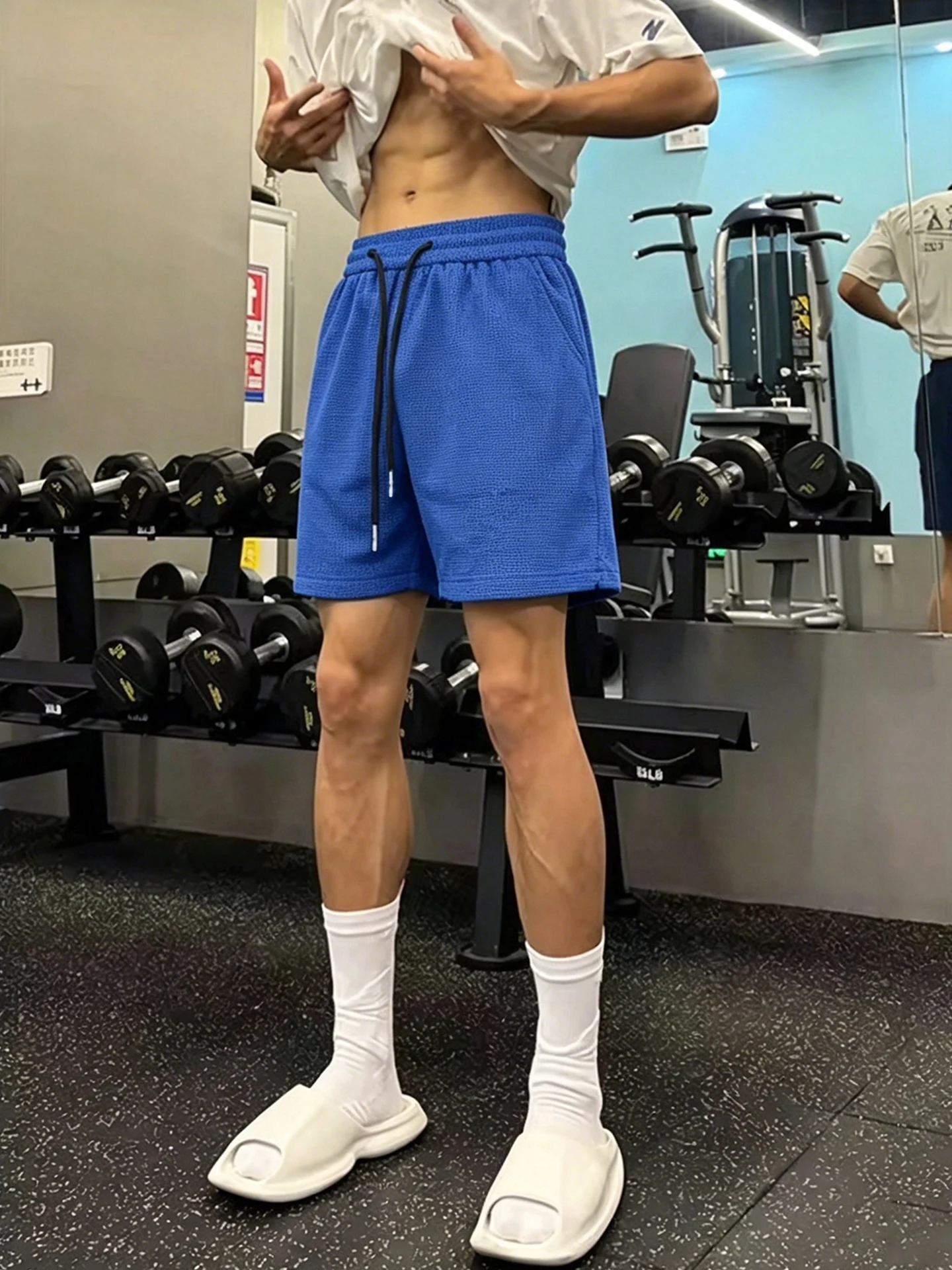Klein Blue Men's Basketball Training Shorts Breathable Cool Feeling Five-Quarter Length Loose Fit Elastic Waist Casual Shorts
Klein Blue Men's Basketball Training Shorts Breathable Cool Feeling Five-Quarter Length Loose Fit Elastic Waist Casual Shorts