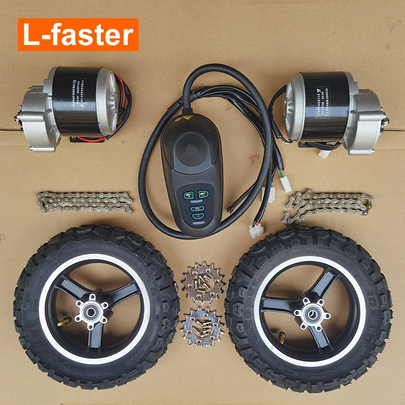 L-faster 10 Inch Wheel 24V 700W Dual Drive Electric Barrow Trolley Flatbed Cart Motor Conversion Kit With Joystick
L-faster 10 Inch Wheel 24V 700W Dual Drive Electric Barrow Trolley Flatbed Cart Motor Conversion Kit With Joystick