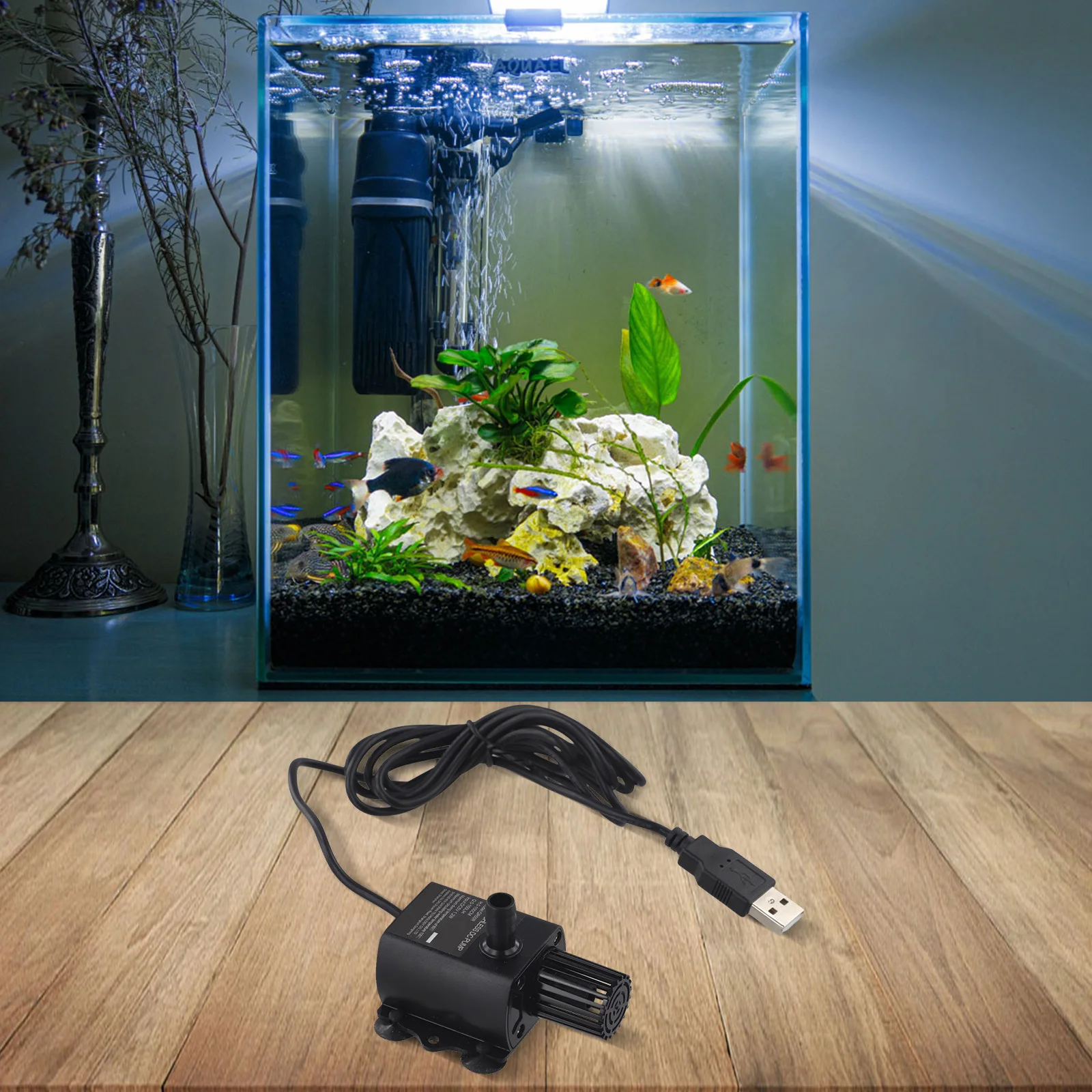 Brushless USB Water Pump with Filter Submersible Design for Fish Tanks and Water Circulation Low Noise for Comfortable Use
Brushless USB Water Pump with Filter Submersible Design for Fish Tanks and Water Circulation Low Noise for Comfortable Use