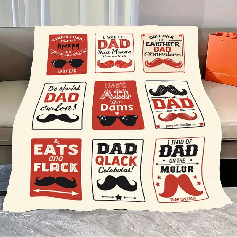 1pc Flannel Blanket "Dad's Day Fun Quotes Blanket - Quirky Mustache & Sunglasses Design"
1pc Flannel Blanket "Dad's Day Fun Quotes Blanket - Quirky Mustache & Sunglasses Design"