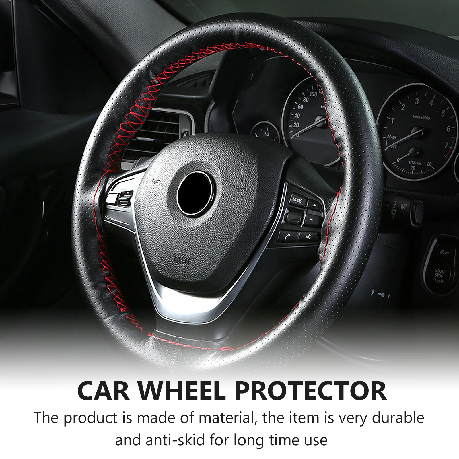 Steering Wheel Cover 38cm Car Sleeve Black Protector Vibration Buffer Eco Friendly Luxury Feel Steering Decor
Steering Wheel Cover 38cm Car Sleeve Black Protector Vibration Buffer Eco Friendly Luxury Feel Steering Decor