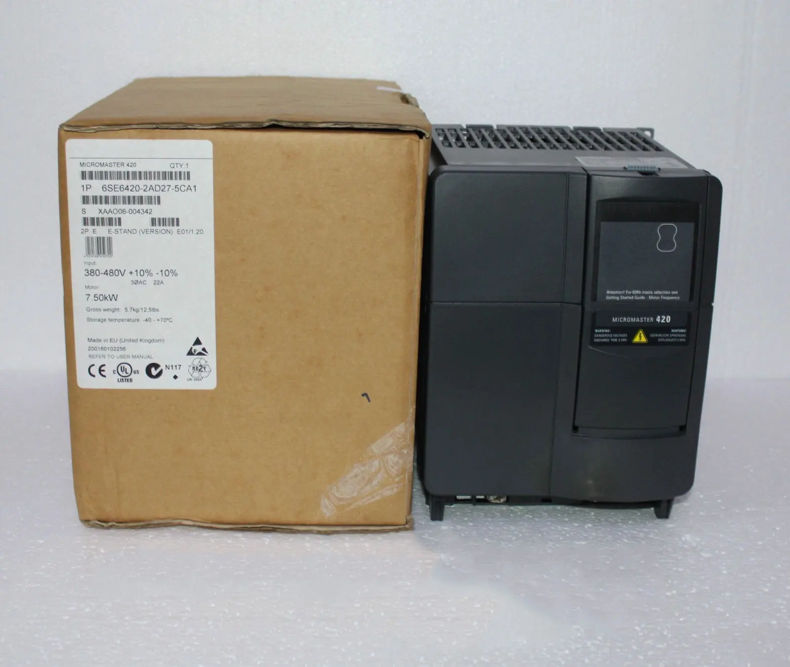 Совершенно новый 6SE6420-2AD27-5CA0 6SE6420-2AD27-5CA1 6SE6 420-2AD27-5CA0 6SE6 420-2AD27-5CA1 Гарантия один год
Совершенно новый 6SE6420-2AD27-5CA0 6SE6420-2AD27-5CA1 6SE6 420-2AD27-5CA0 6SE6 420-2AD27-5CA1 Гарантия один год