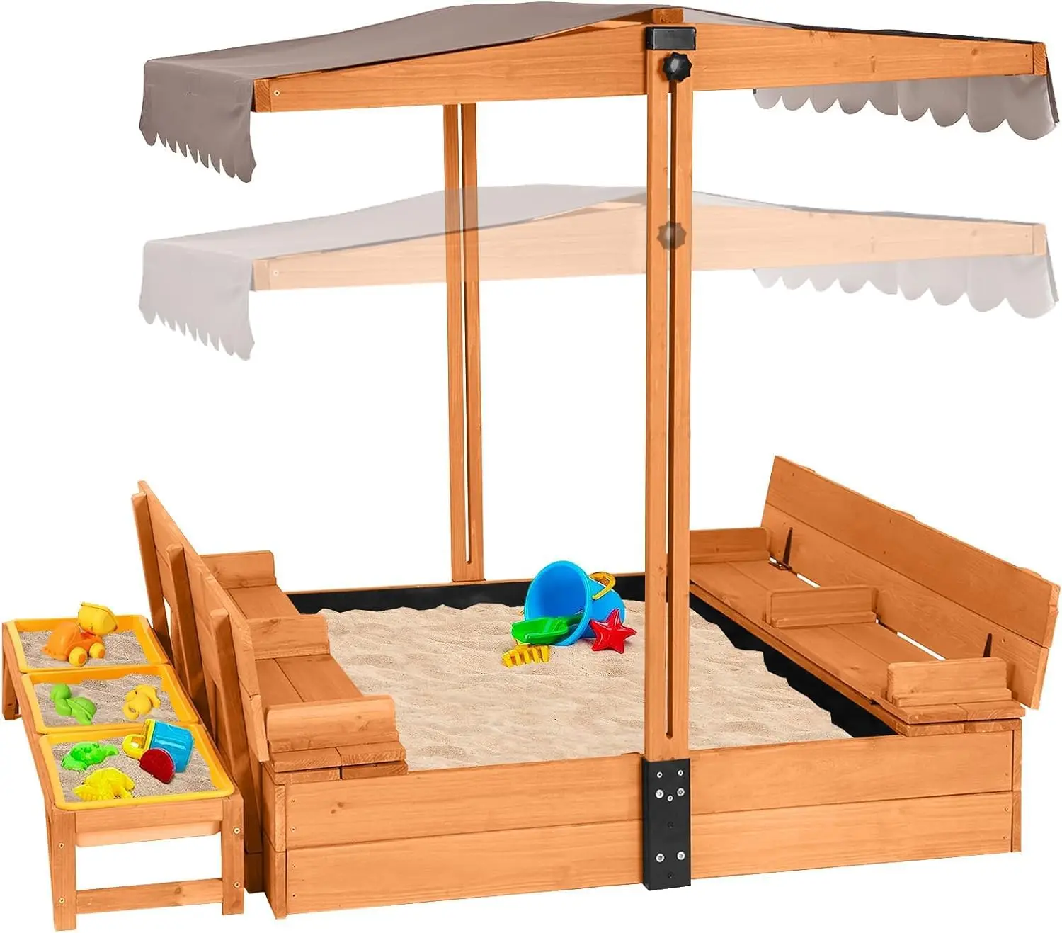 Kids Sand Boxes with Lid, Kids Outdoor Play Large Sandbox with Covers Foldable Bench Seats and Toy Bin Storage, Upgrade Retracta
Kids Sand Boxes with Lid, Kids Outdoor Play Large Sandbox with Covers Foldable Bench Seats and Toy Bin Storage, Upgrade Retracta