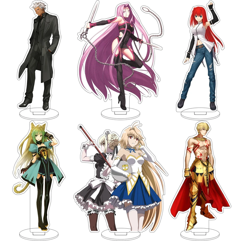 16CM Anime Fate/Zero Altria Pendragon Gilgamesh Joan of Arc Medusa Illyasviel von Einzbern Cos Acrylic Figure Stand Ornaments
16CM Anime Fate/Zero Altria Pendragon Gilgamesh Joan of Arc Medusa Illyasviel von Einzbern Cos Acrylic Figure Stand Ornaments