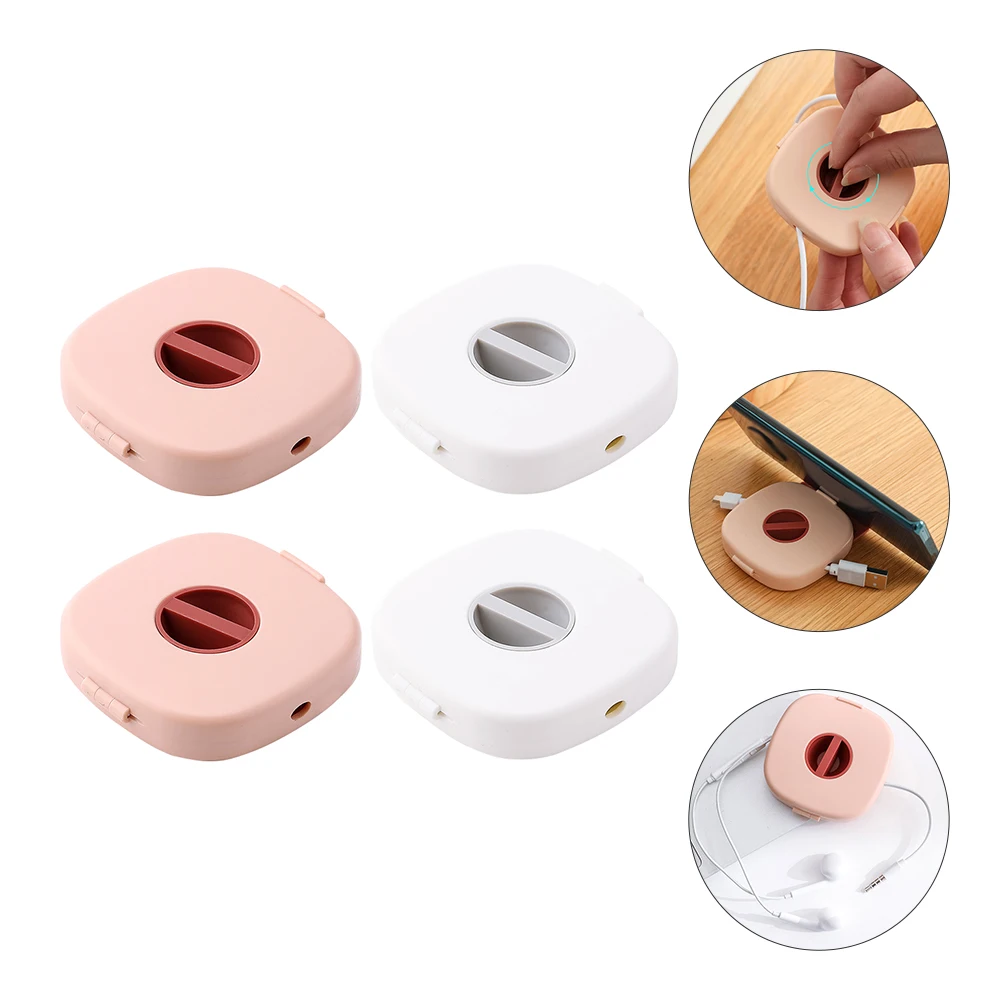 4pcs Cable Management Box Organizer Compact Storage Case for Data Cables Earphones ABS Small Lightweight Portable Wire Winder
4pcs Cable Management Box Organizer Compact Storage Case for Data Cables Earphones ABS Small Lightweight Portable Wire Winder