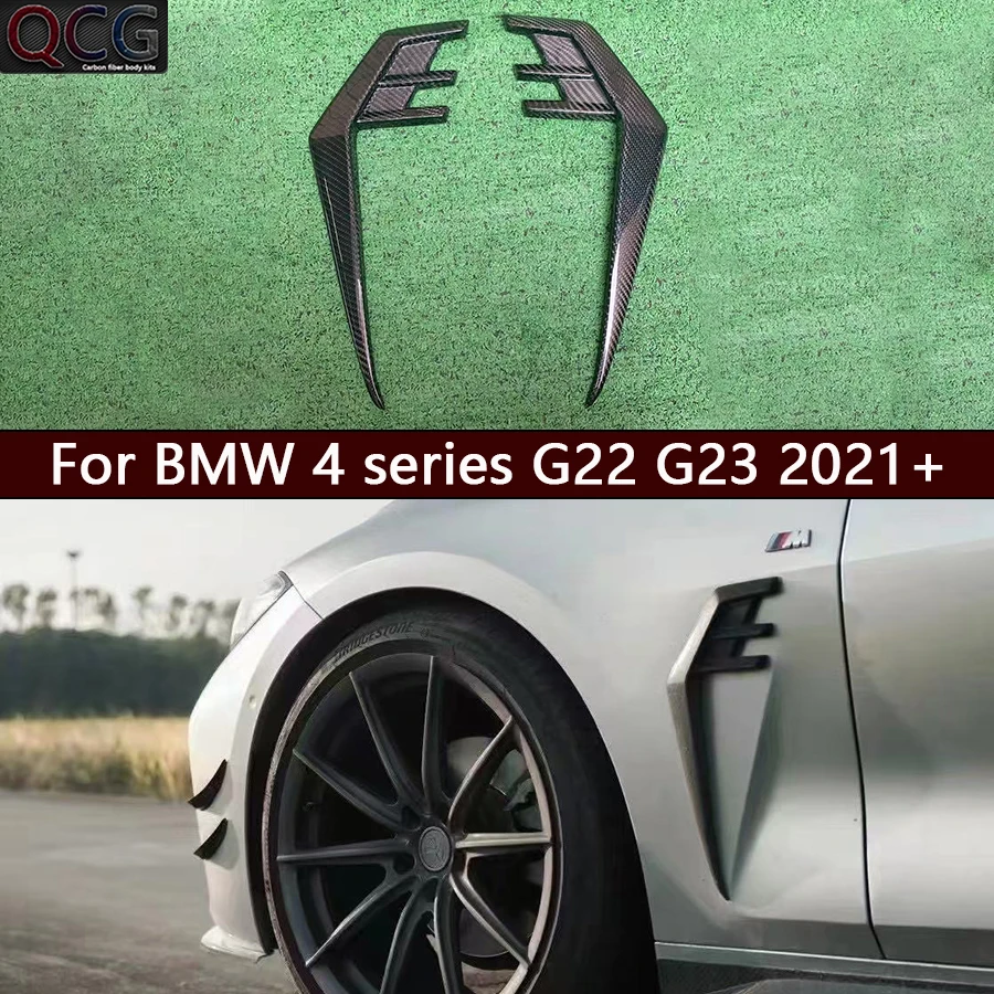 For BMW 4 series G22 G23 2021+ Carbon Fiber Wind knife Auto Fender Side Air Vent Outlet Cover Trim Fit Car Accessories Body Kit
For BMW 4 series G22 G23 2021+ Carbon Fiber Wind knife Auto Fender Side Air Vent Outlet Cover Trim Fit Car Accessories Body Kit